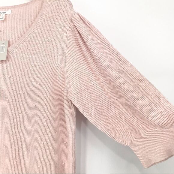 Maurices NEW Pastel Pink Puff Half Sleeve Sweater - Picture 6 of 14